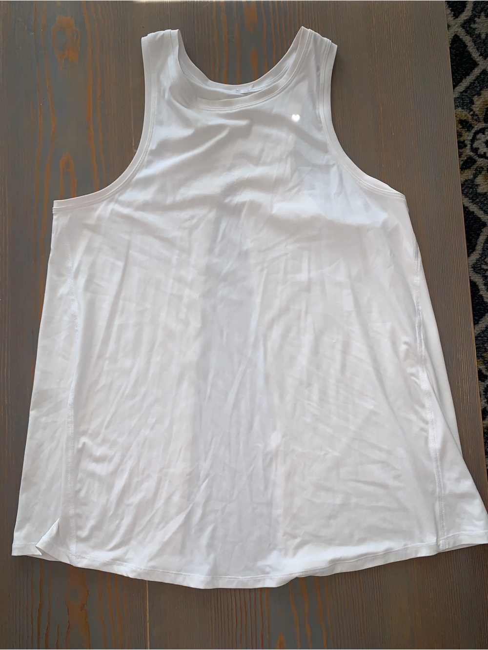 Women’s Love Fitness White Tie Knot Performance Tank Top
